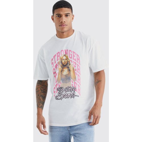 T-shirt oversize imprimé Britney Spears - Boohooman - Modalova
