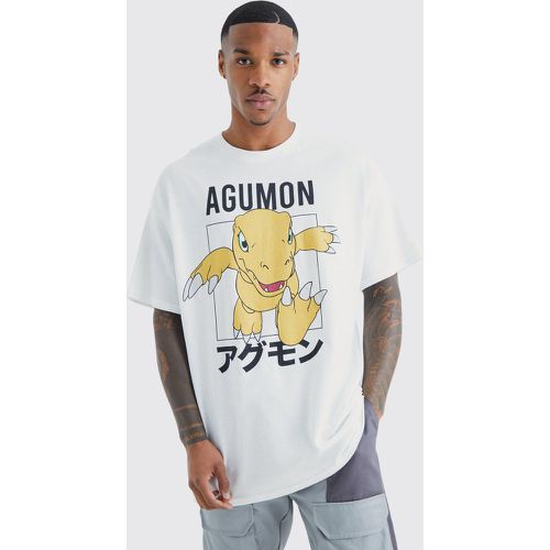 T-shirt oversize à imprimé Digimon - Boohooman - Modalova