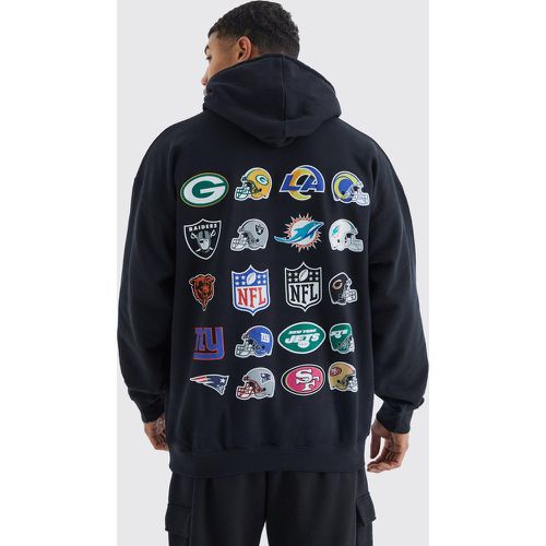 Sweat à capuche oversize à imprimé NFL homme - S - Boohooman - Modalova