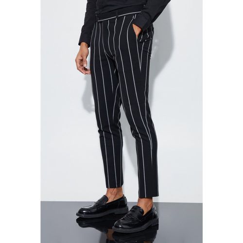 Pantalon de costume super skinny à rayures - 32 - Boohooman - Modalova