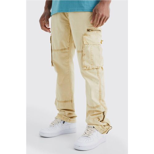 Pantalon cargo slim délavé - 28 - Boohooman - Modalova