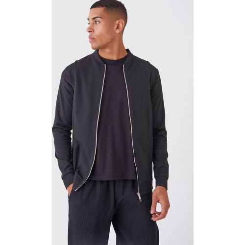 Bomber cintré à surpiqûres homme - S - Boohooman - Modalova