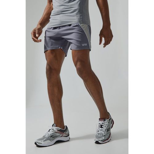 Short de sport en mesh color block - MAN Active - M - Boohooman - Modalova