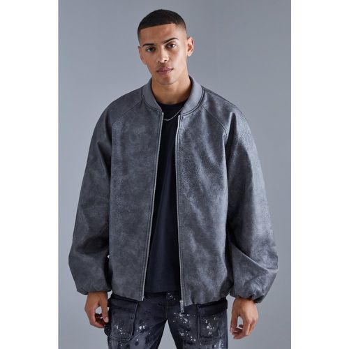 Bomber oversize à manches raglan homme - L - Boohooman - Modalova