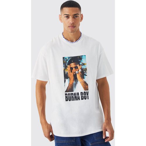 T-shirt oversize imprimé Burna Boy - Boohooman - Modalova