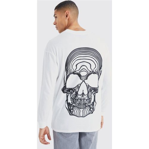 T-shirt oversize imprimé crâne - Boohooman - Modalova