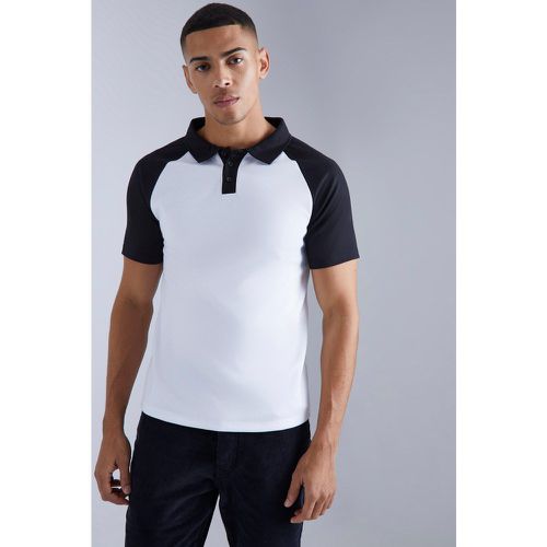 Polo cintré color block - L - Boohooman - Modalova