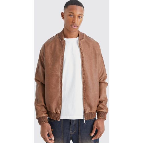 Bomber délavé homme - S - Boohooman - Modalova