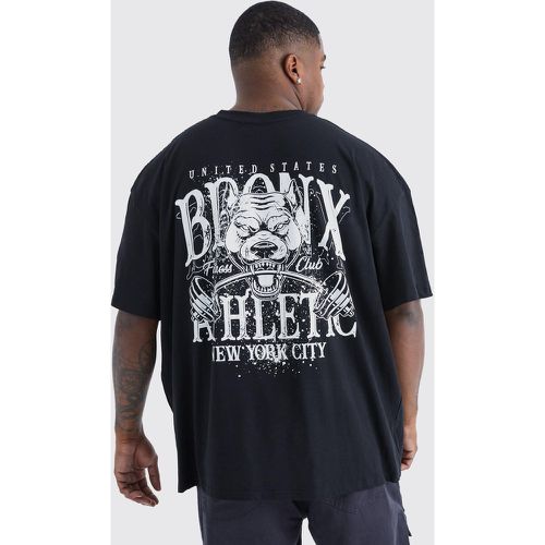 Grande taille - T-shirt oversize à imprimé Bronx - - XXXXL - Boohooman - Modalova