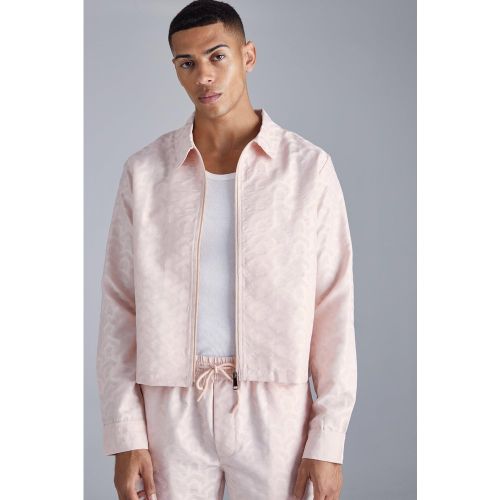 Surchemise oversize zippée texturée - L - Boohooman - Modalova