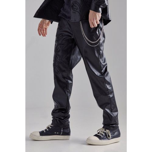 Pantalon à broderie cachemire - 30 - Boohooman - Modalova