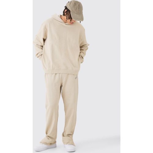 Survêtement oversize délavé fendu - S - Boohooman - Modalova