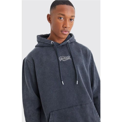 Sweat à capuche délavé - MAN homme - XL - Boohooman - Modalova