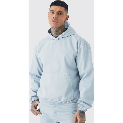 Tall - Sweat à capuche oversize surteint en jean homme - S - Boohooman - Modalova