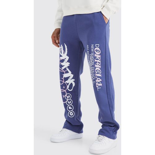 Jogging droit imprimé - L - Boohooman - Modalova