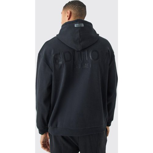 Sweat à capuche oversize côtelé épais homme - M - Boohooman - Modalova