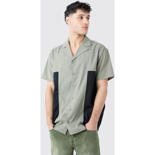 Chemise en twill à manches courtes - L - Boohooman - Modalova