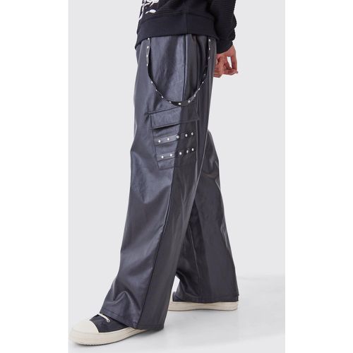 Pantalon large à taille élastiquée - S - Boohooman - Modalova