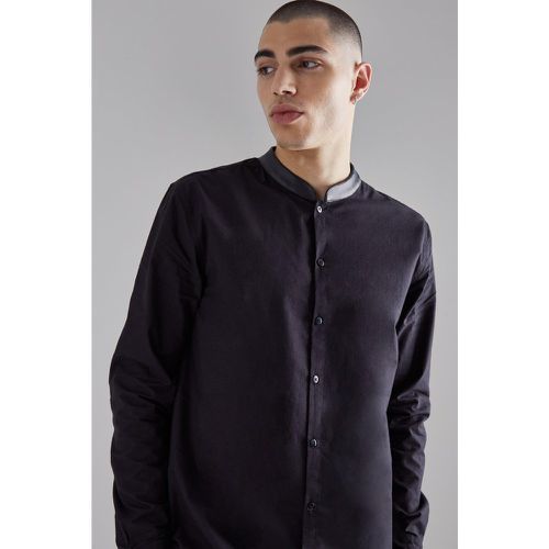 Chemise en popeline à col - M - Boohooman - Modalova