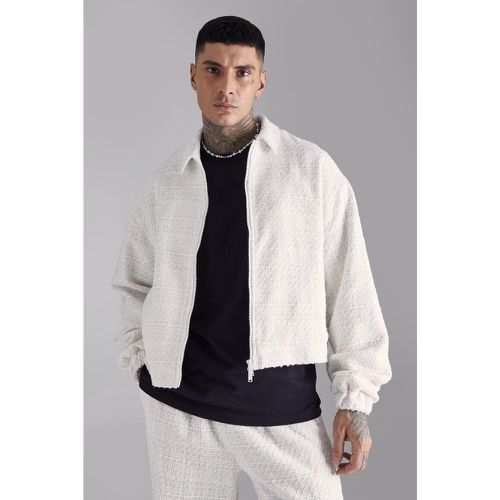 Tall - Veste oversize zippée homme - L - Boohooman - Modalova