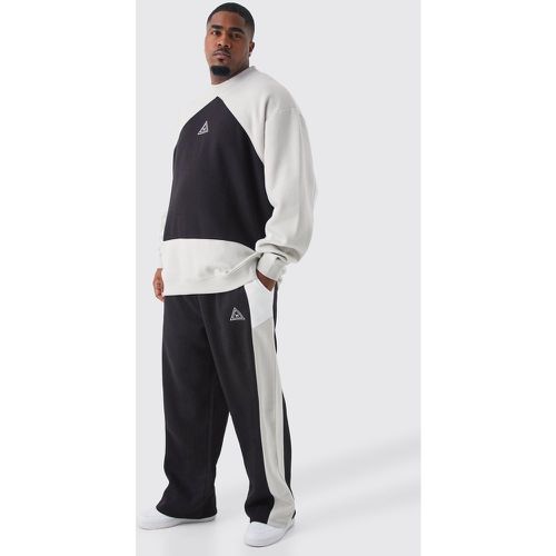 Grande taille - Survêtement oversize color block - XXXXL - Boohooman - Modalova