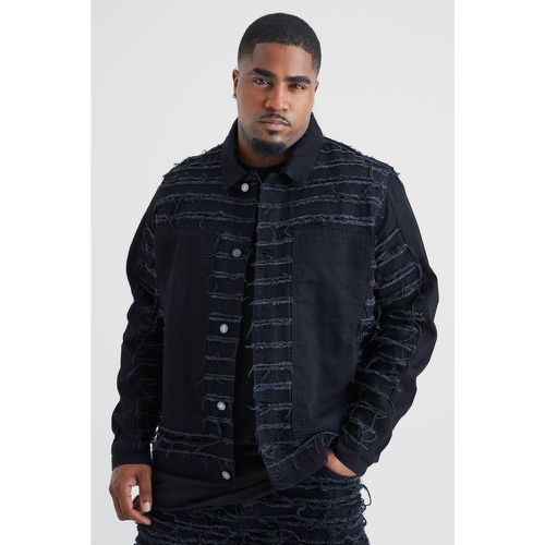 Grande taille - Veste en jean à déchirures homme - XXL - Boohooman - Modalova