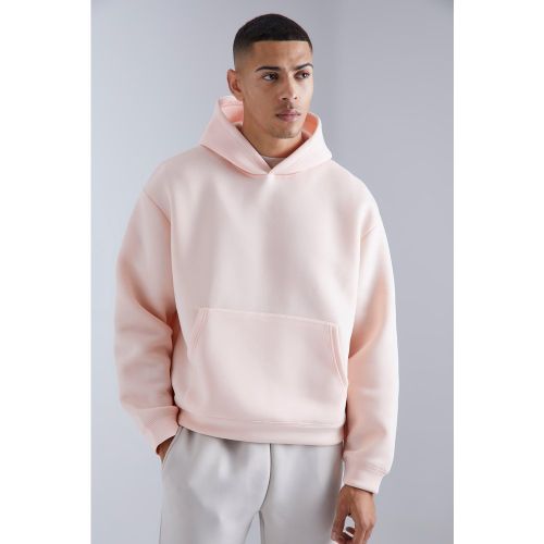 Sweat à capuche oversize en néoprène homme - M - Boohooman - Modalova