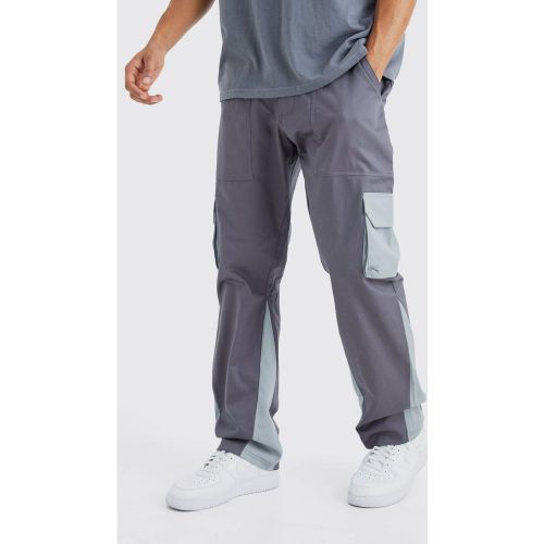 Pantalon cargo slim color block - 32 - Boohooman - Modalova