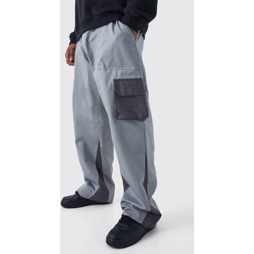 Grande taille - Pantalon cargo color block - 38 - Boohooman - Modalova