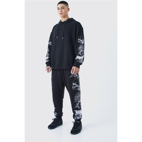 Survêtement imprimé crâne - XL - Boohooman - Modalova