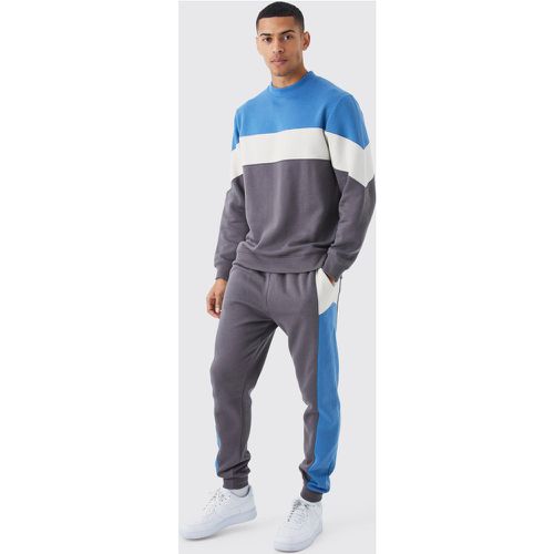 Survêtement color block - L - Boohooman - Modalova