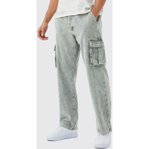 Pantalon cargo délavé - 32R - Boohooman - Modalova