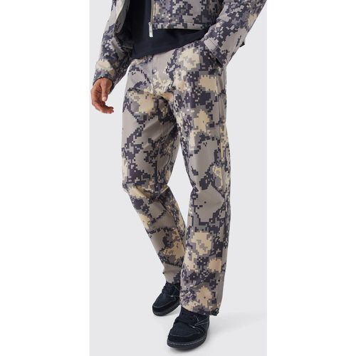 Pantalon large à imprimé camouflage - 28 - Boohooman - Modalova