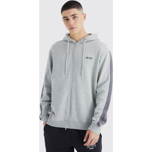 Sweat à capuche à empiècement sur la manche - MAN homme - S - Boohooman - Modalova