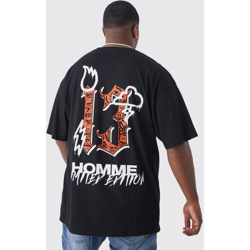 Grande taille - T-shirt oversize imprimé 13 - - XXXL - Boohooman - Modalova
