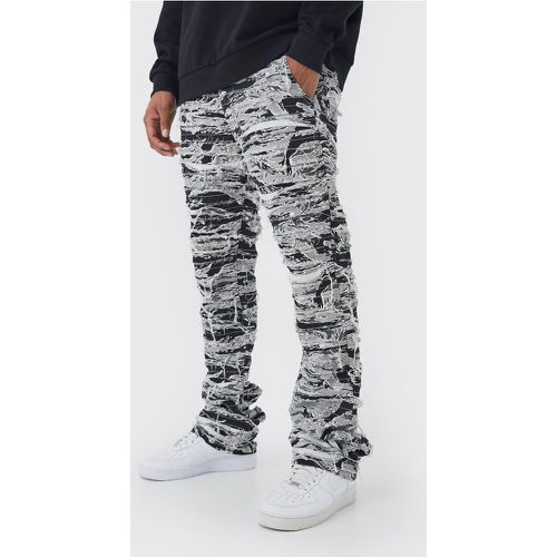 Pantalon slim à imprimé camouflage - Boohooman - Modalova