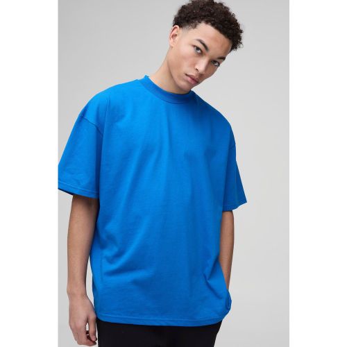 T-shirt oversize épais imprimé à col montant - L - Boohooman - Modalova
