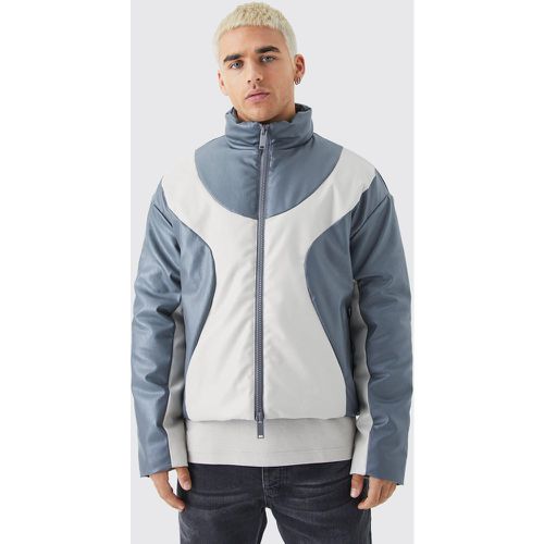 Bomber ample à col cheminée homme - S - Boohooman - Modalova