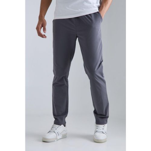 Pantalon slim technique léger à taille élastiquée - S - Boohooman - Modalova