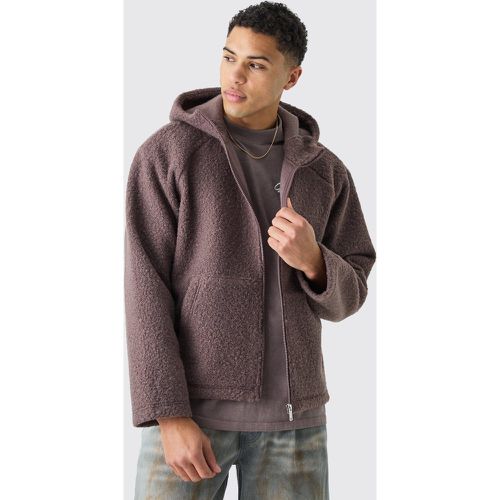 Sweat à capuche oversize zippé homme - S - Boohooman - Modalova