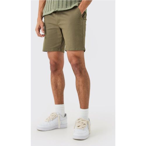 Short chino slim à taille fixe - M - Boohooman - Modalova