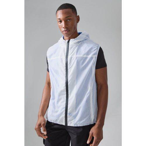 Veste sans manches à capuche en mesh - MAN Active - S - Boohooman - Modalova