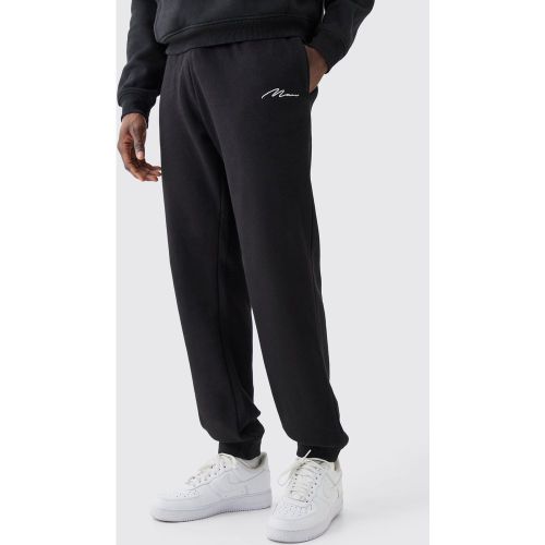 Jogging droit à logo - MAN - S - Boohooman - Modalova