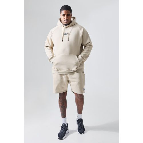 Grande taille - Ensemble de sport avec sweat à capuche et short - MAN Active - XXL - Boohooman - Modalova