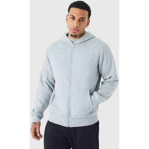 Sweat à capuche zippé basique homme - L - Boohooman - Modalova