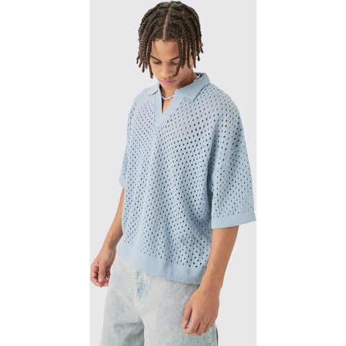 Polo oversize à manches courtes - M - Boohooman - Modalova