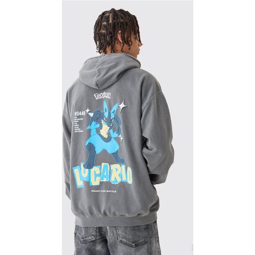 Sweat à capuche oversize surteint à imprimé Pokémon homme - M - Boohooman - Modalova