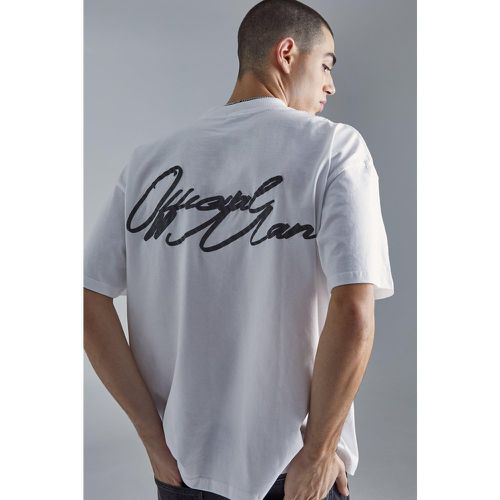 T-shirt oversize imprimé - MAN - Boohooman - Modalova