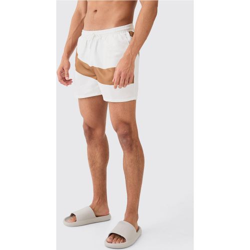 Short de bain court rétro - S - Boohooman - Modalova