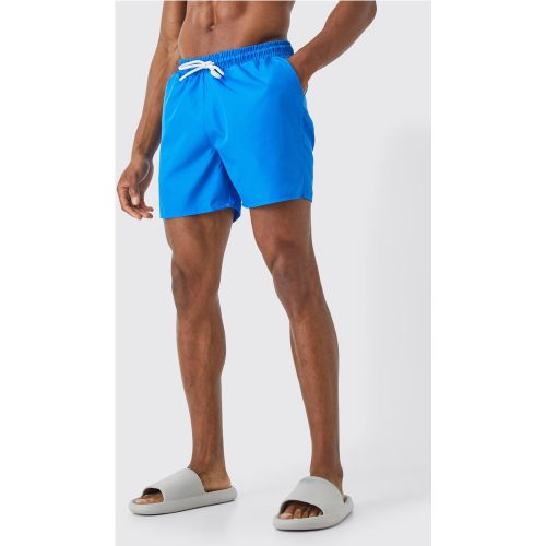 Short de bain mi long uni - M - Boohooman - Modalova